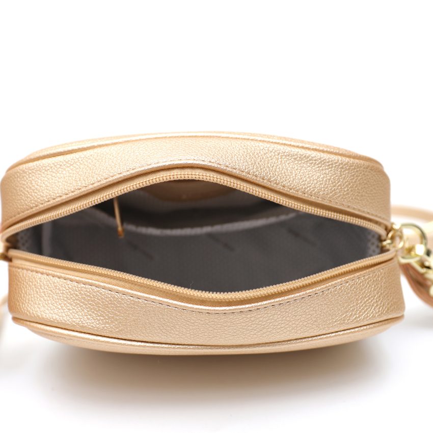 Donna Vera May Gold Metallic Vegan Handbag