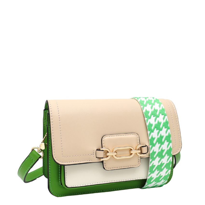 ELIO VERA MAY VEGAN GREEN HANDBAG