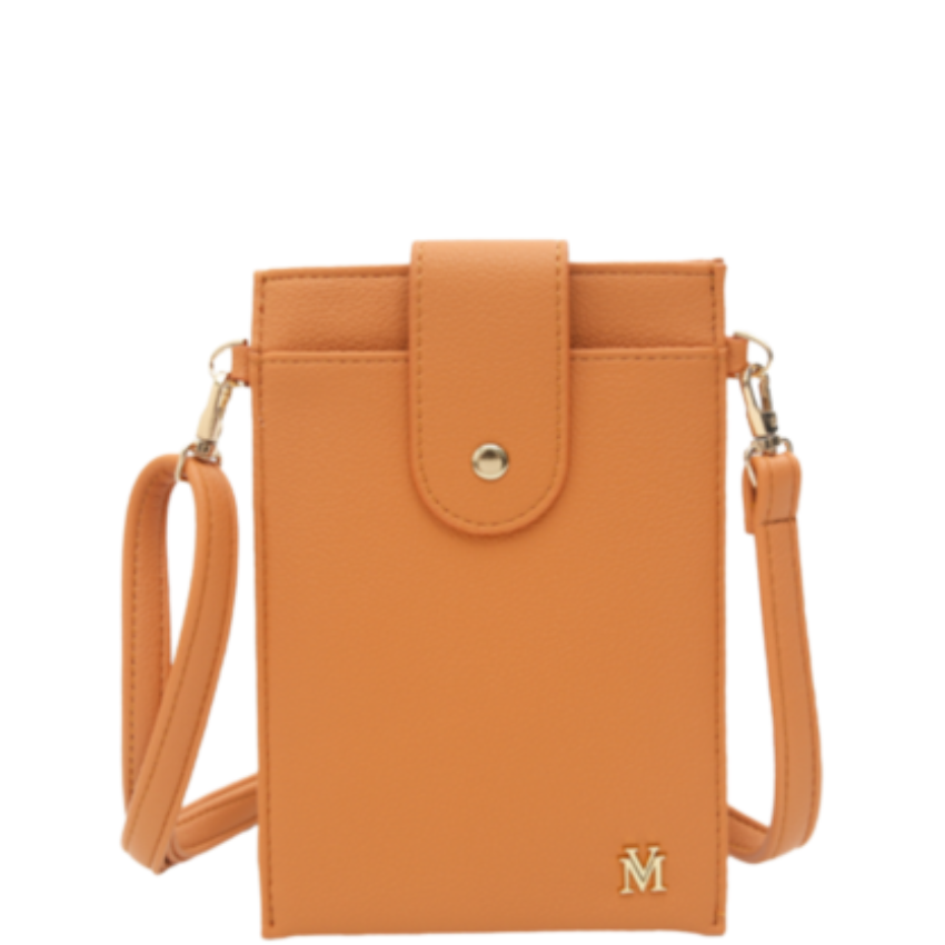 VERA MAY ELLE ORANGE VEGAN LEATHER HANDBAG