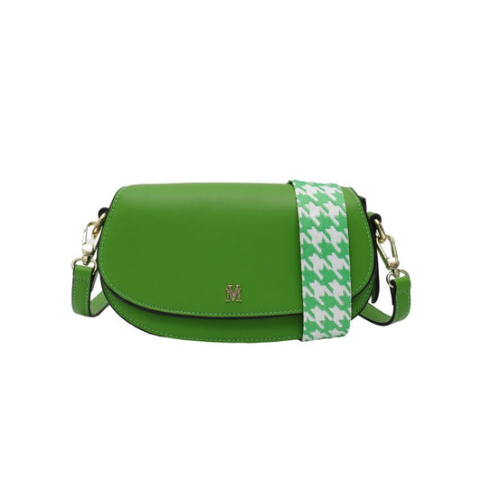 VERA MAY ELVIE GREEN VEGAN LEATHER HANDBAG