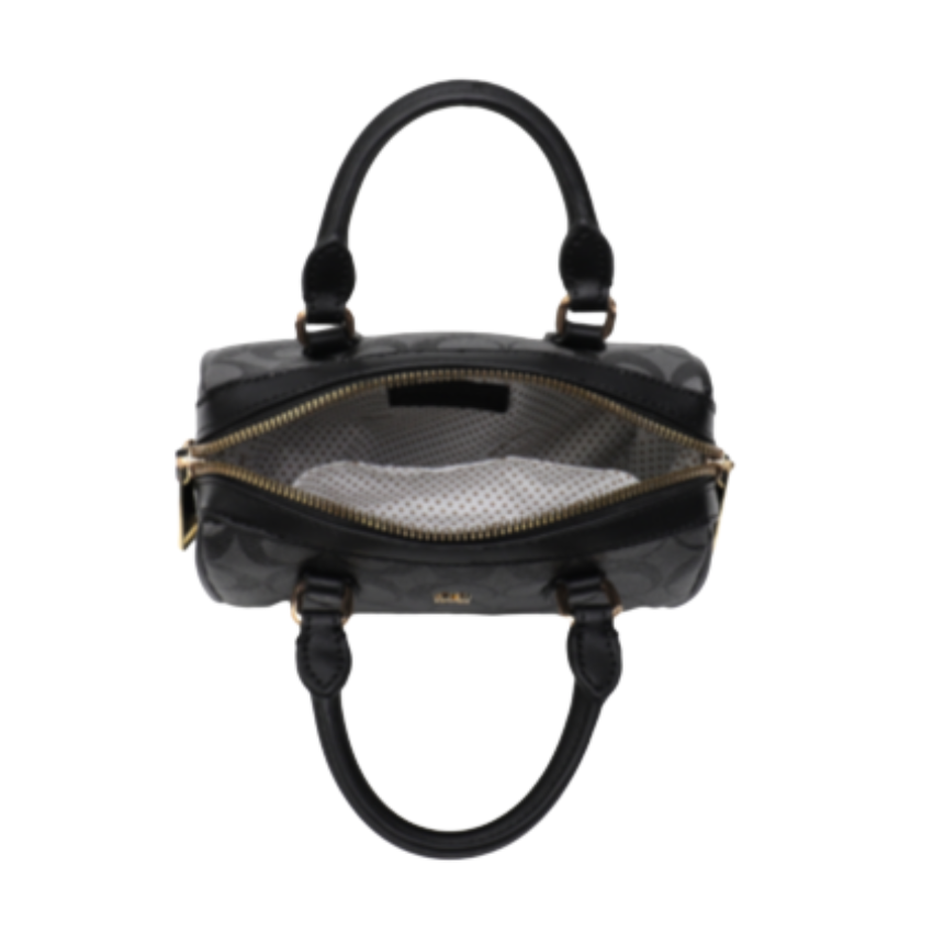 VERA MAY EMBER BLACK VEGAN LEATHER HANDBAG