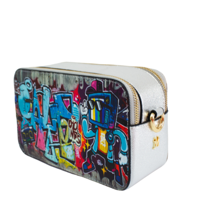 VERA MAY HUDA SILVER VEGAN FASHION HANDBAG