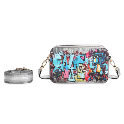 VERA MAY HUDA SILVER VEGAN FASHION HANDBAG