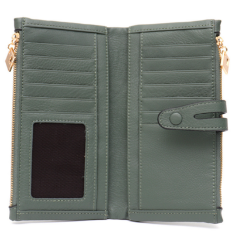 JENNA BLUE GENUINE LEATHER WALLET