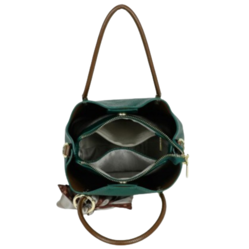VERA MAY JODIE EMERALD VEGAN FASHION HANDBAG