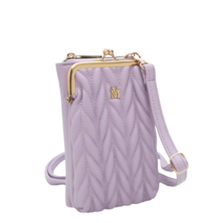 VERA MAY KALI PURPLE VEGAN LEATHER HANDBAG