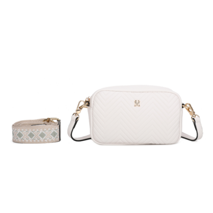 VERA MAY KERI WHITE VEGAN FASHION HANDBAG
