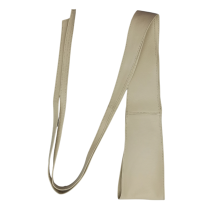 VERA MAY LB001 BEIGE LEATHER BELT