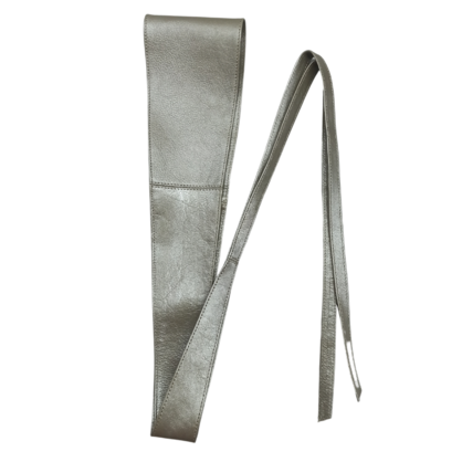 VERA MAY LB001 MET.SILVER LEATHER BELT