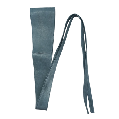 VERA MAY LB001 TEAL LEATHER BELT