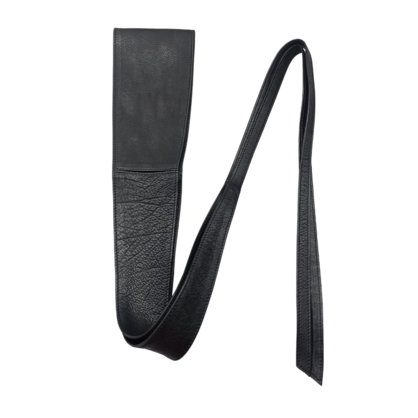 VERA MAY LB001 BLACK LEATHER BELT