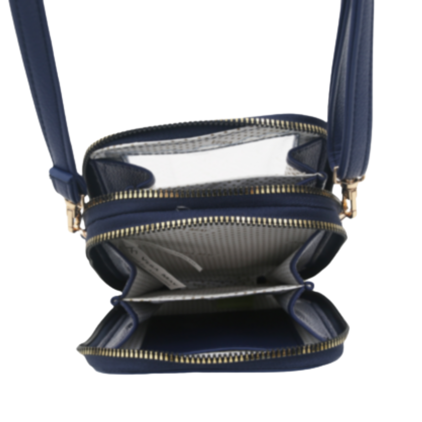 VERA MAY LEO BLUE VEGAN FASHION HANDBAG