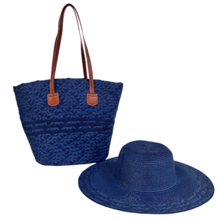 VERA MAY MAUI NAVY BEACH BAG