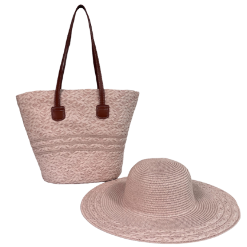 VERA MAY MAUI PINK BEACH BAG