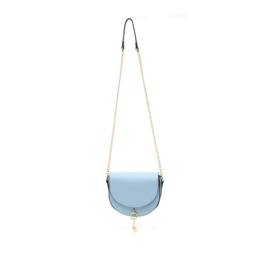 VERA MAY MERCER LIGHT BLUE VEGAN LEATHER HANDBAG