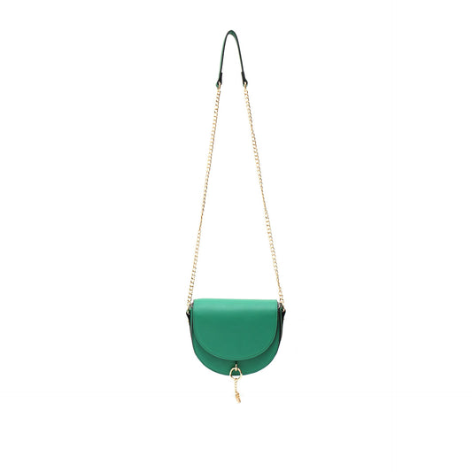 VERA MAY MERCER GREEN VEGAN LEATHER HANDBAG