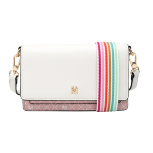 VERA MAY MILLY PINK VEGAN LEATHER HANDBAG