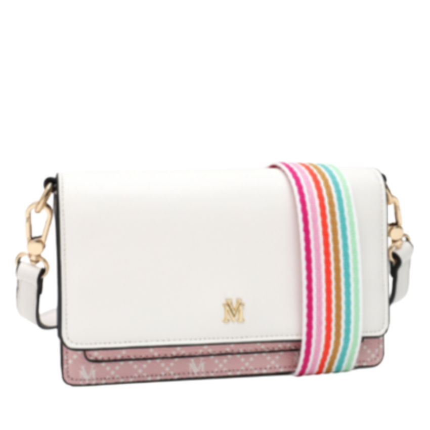 VERA MAY MILLY PINK VEGAN LEATHER HANDBAG