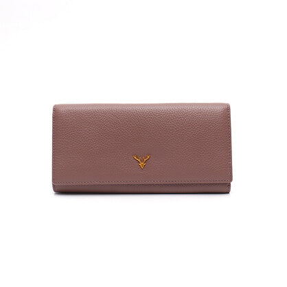 MOTO GENUINE LEATHER WOMENS BLUSH WALLET