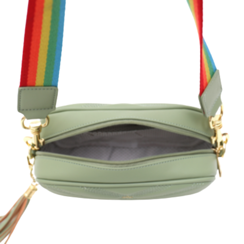 VERA MAY NOVA LIGHT GREEN VEGAN LEATHER HANDBAG