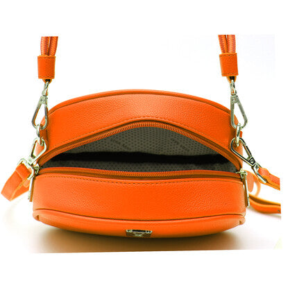 VERA MAY ELAINE ORANGE VEGAN LEATHER HANDBAG