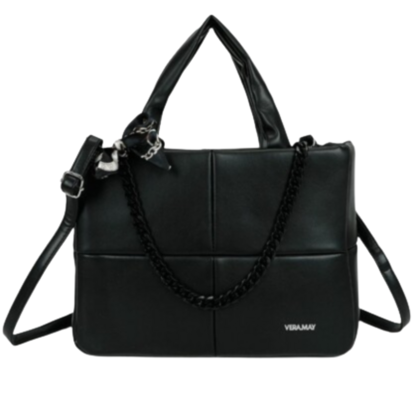 VERA MAY OXLEY BLACK VEGAN FASHION HANDBAG