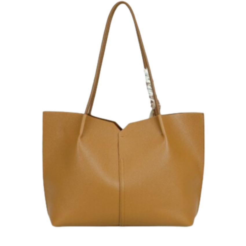 VERA MAY PAGE TAN SET OF 2 VEGAN FASHION HANDBAG