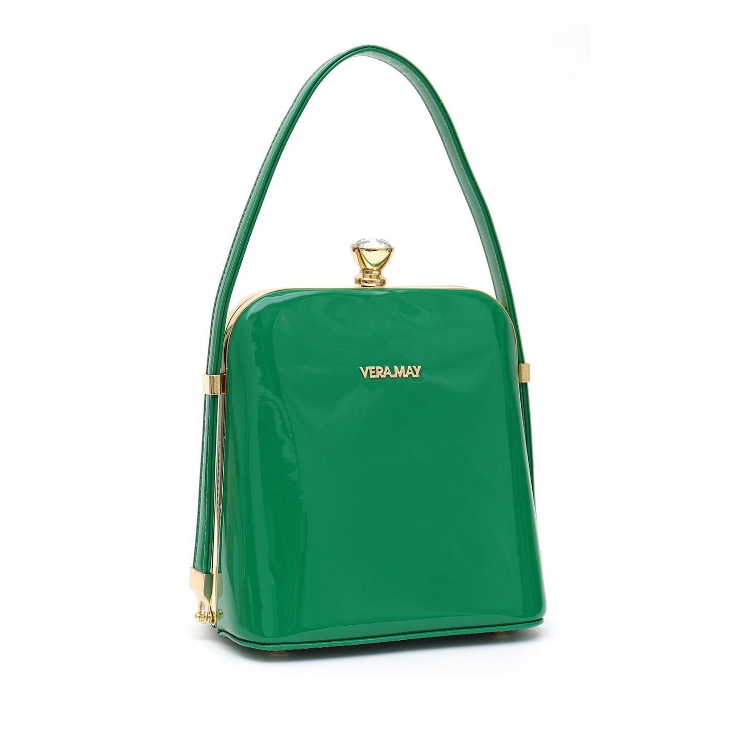 Sana Vera May Shiny Patent Vegan Gucci Handbag