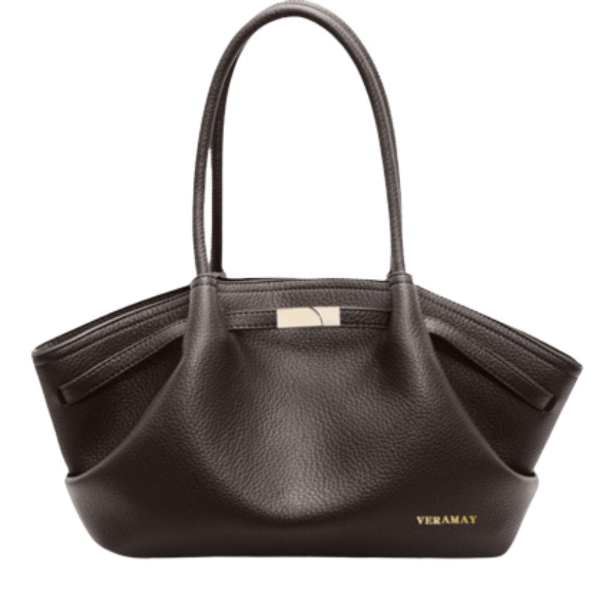 VERA MAY SUDA BROWN VEGAN LEATHER HANDBAG