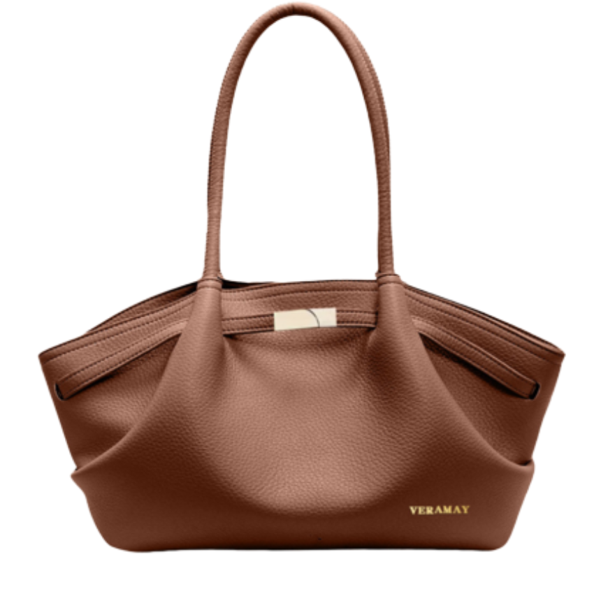 VERA MAY SUDA TAN VEGAN LEATHER HANDBAG