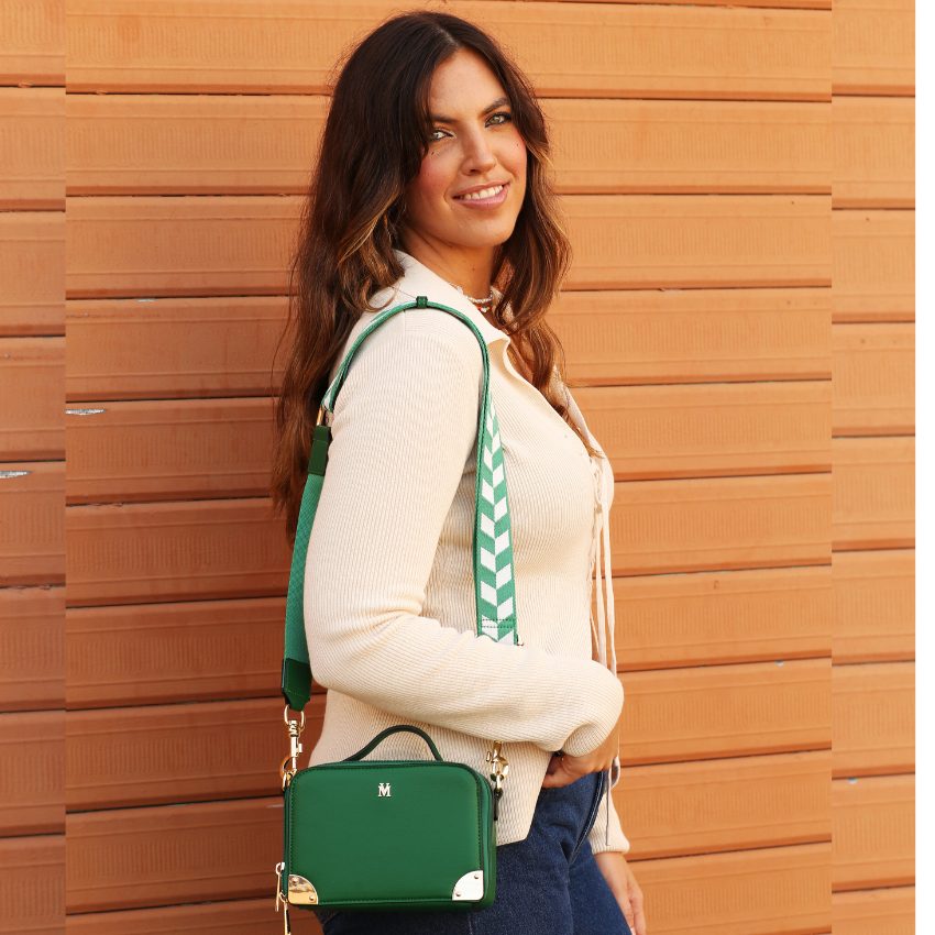 CARLEY VERA MAY VEGAN GREEN HANDBAG