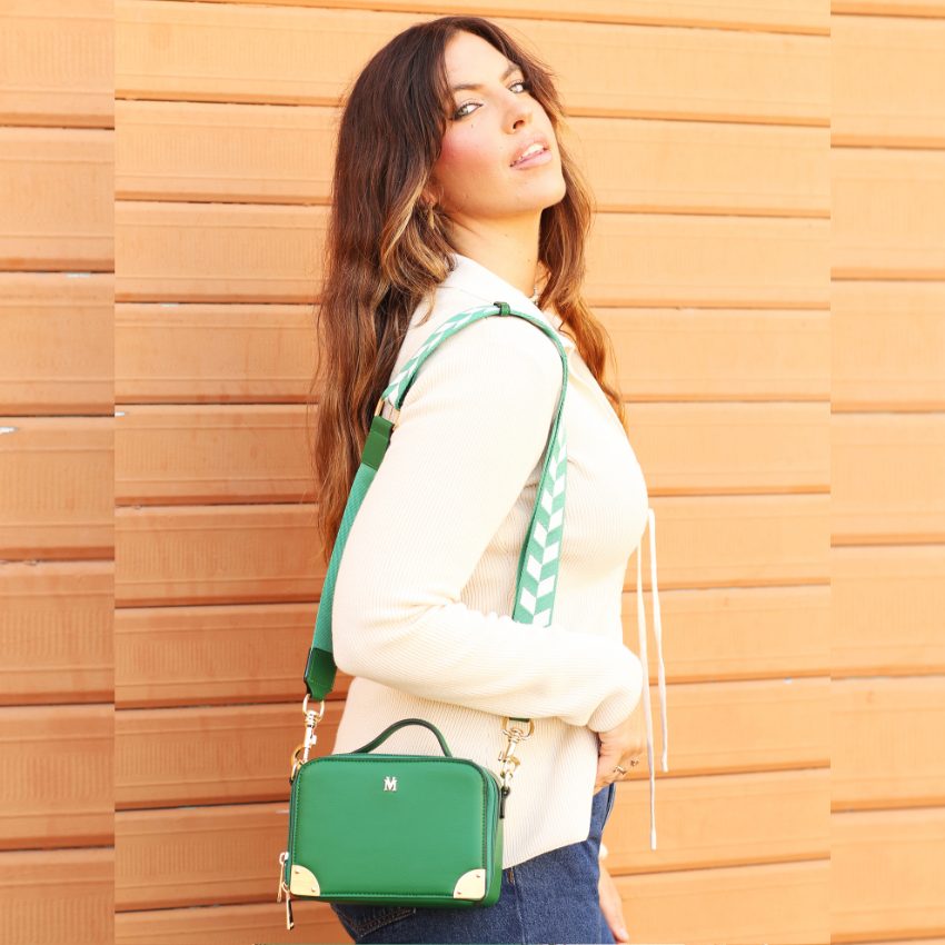 CARLEY VERA MAY VEGAN GREEN HANDBAG