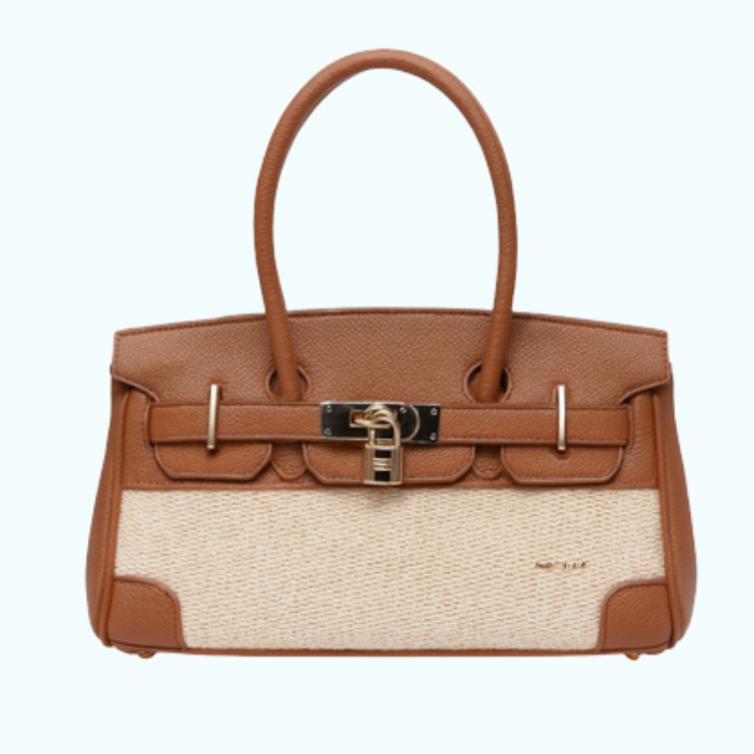 VERA MAY SAVOY TAN VEGAN LEATHER HANDBAG