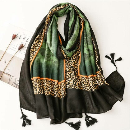 VMVS055 D GRN - VISCOSE Scarf