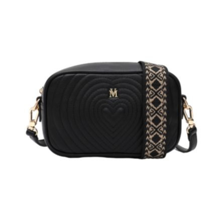 VERA MAY WILLOW BLACK VEGAN LEATHER HANDBAG