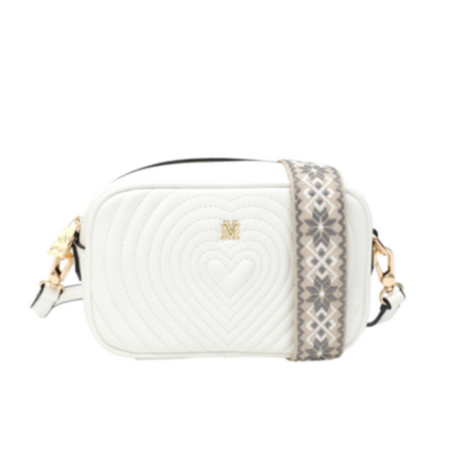 VERA MAY WILLOW WHITE VEGAN LEATHER HANDBAG