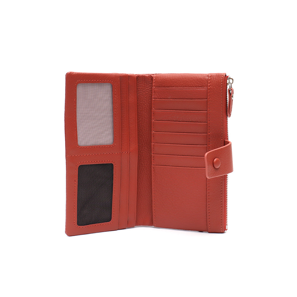 Winifred Vera May Genuine Leather Orange Ladies Wallet