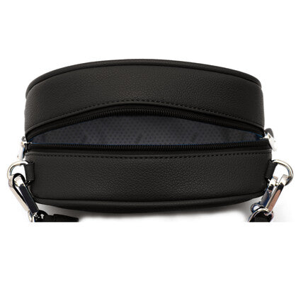 VERA MAY ELAINE BLACK VEGAN LEATHER HANDBAG