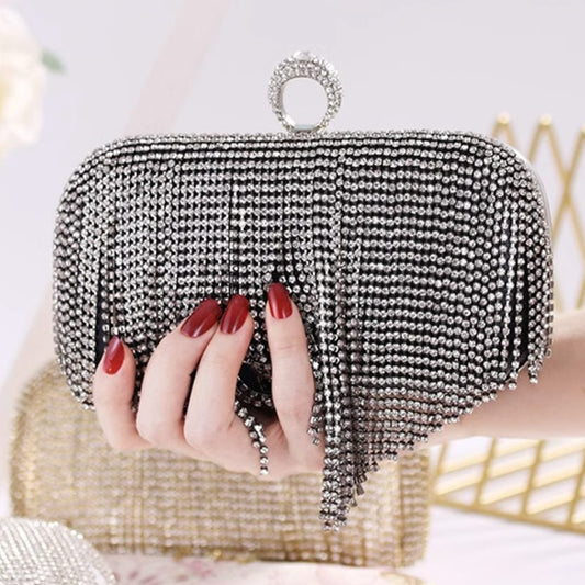 VERA MAY DIANA BLACK EVENING HANDBAG