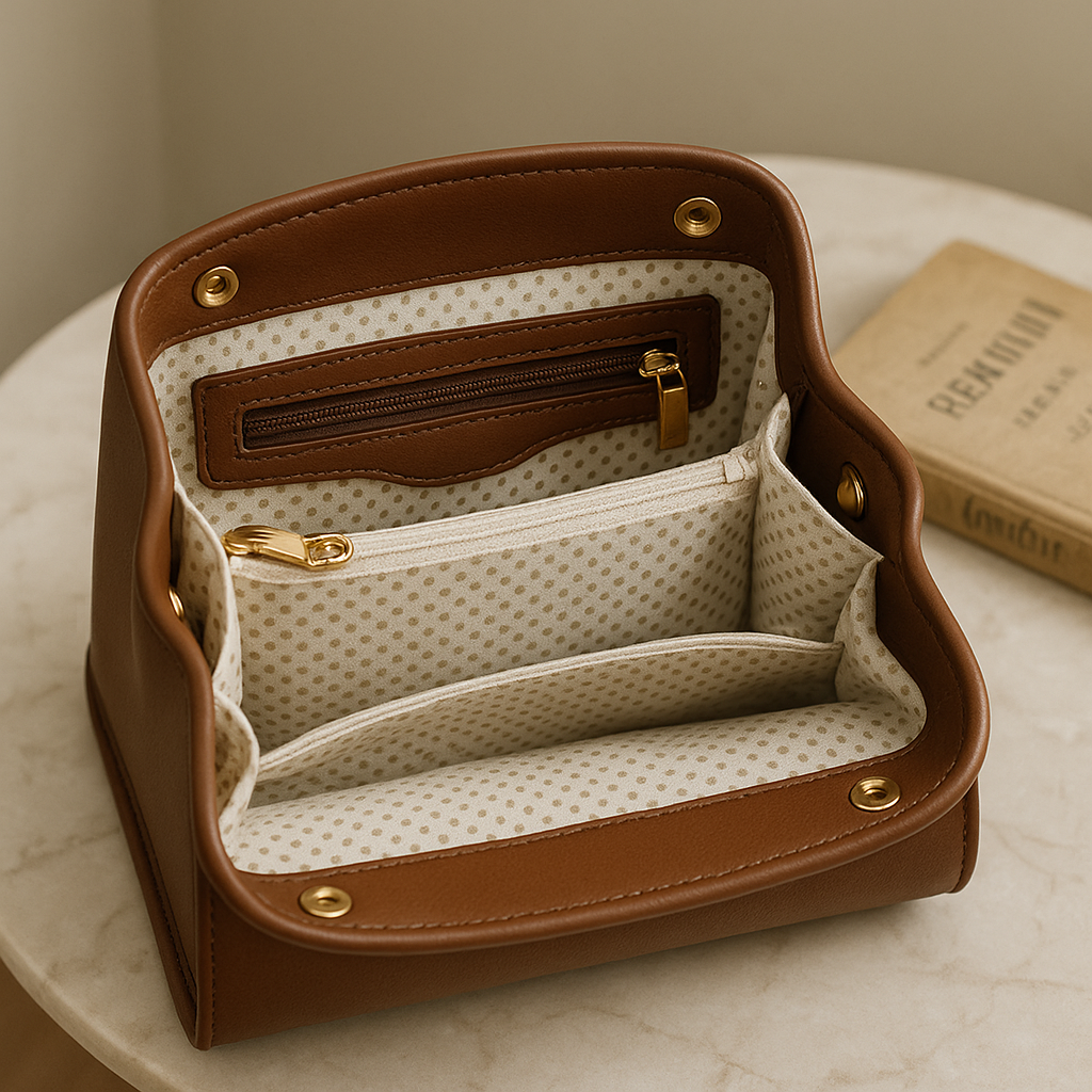 VERA MAY BRADY BROWN VEGAN FASHION HANDBAG