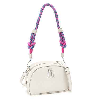 VERA MAY ELAINE WHITE VEGAN LEATHER HANDBAG