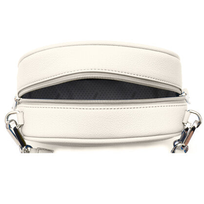 VERA MAY ELAINE WHITE VEGAN LEATHER HANDBAG