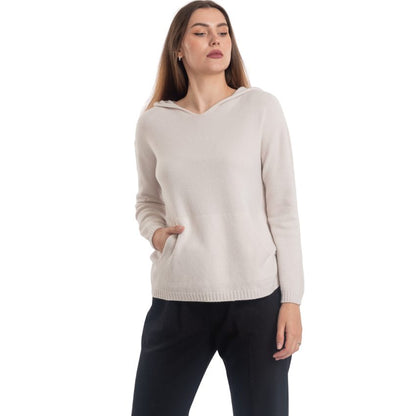 VERA MAY ITALIAN SABBIA HOODED SWEATER 0058