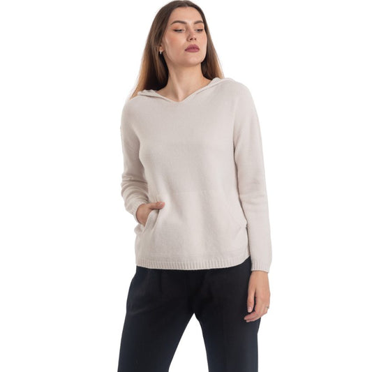 VERA MAY ITALIAN SABBIA HOODED SWEATER 0058