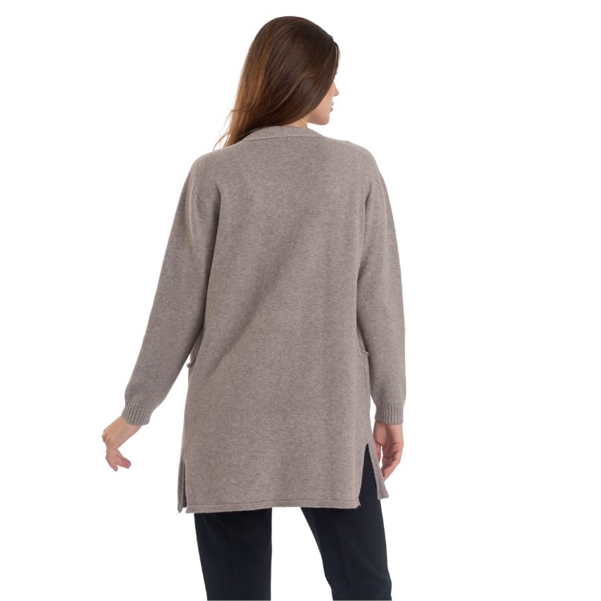 Vera May Italian Taupe Long Cardigan 0062