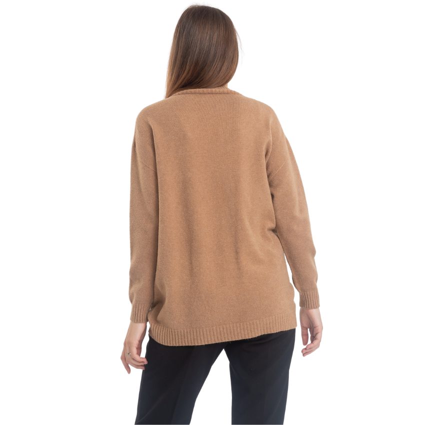 VERA MAY ITALIAN CAMEL TURTLENECK SWEATER 0097