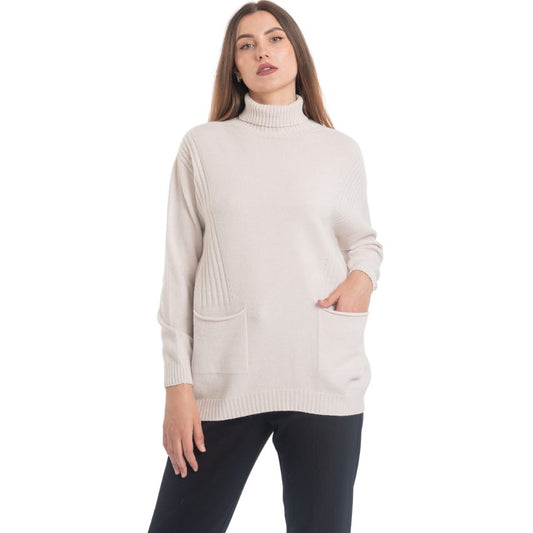 VERA MAY ITALIAN SABBIA TURTLENECK SWEATER 0097