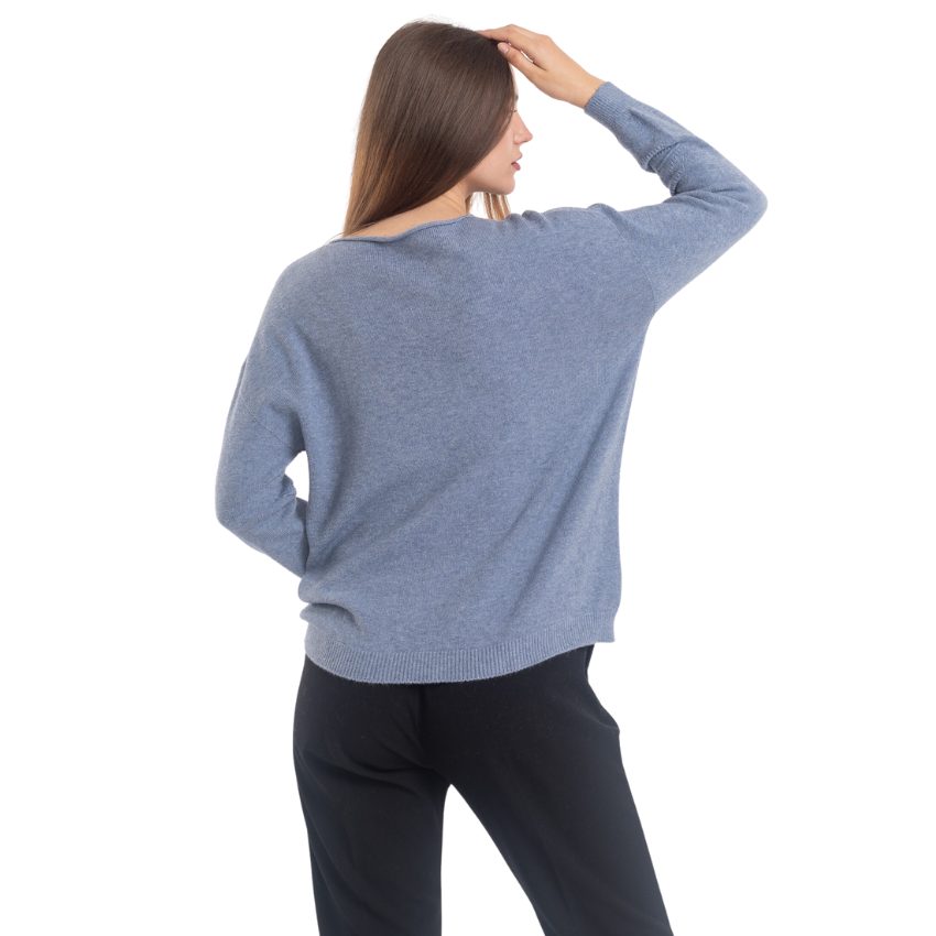 VERA MAY ITALIAN BLUE SWEATER 0118
