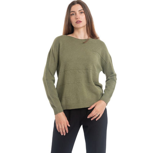 VERA MAY ITALIAN GREEN SWEATER 0118