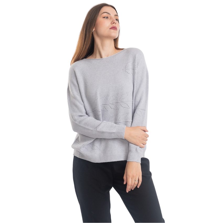 VERA MAY ITALIAN GREY SWEATER 0118